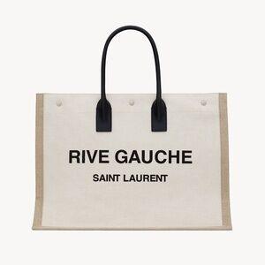 SAINT LAURENT LINEN TOTE
